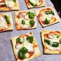 ちぇーた's cooksnap of when they made シューマイの皮でミニピザ.