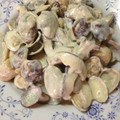 だちょこです。's cooksnap of when they made たらとキノコのクリームソース☆.