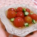 赤い電話's cooksnap of when they made プチトマトのお浸し.
