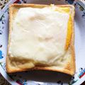 ♪くま子♪'s cooksnap of when they made 朝にお手軽♪　たまごトースト.