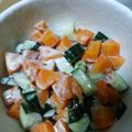 かぴーな's cooksnap of when they made ニンジンとキュウリのバジルマヨサラダ.