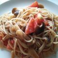かぴーな's cooksnap of when they made トマトとしめじのソース（スパゲティ）.
