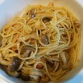 かぴーな's cooksnap of when they made しめじとトマトのスパゲッティ♪.