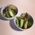 エビとパンダ子's cooksnap of when they made 隠し味が決め手♡オクラの梅おかか和え.