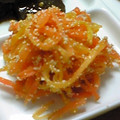 cookypady's cooksnap of when they made たらこと人参の炒め物.