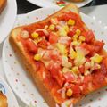 ❀あおい❀'s cooksnap of when they made コーンとトマトのトースト.