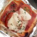ルウサン's cooksnap of when they made 春巻の皮でお手軽☆クリスピー重ねピザ.