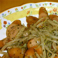とものりのもと's cooksnap of when they made もやしと豚肉のゆかり炒め.