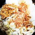 ♡YuuRi's cooksnap of when they made 納豆とおろしのぶっかけ冷やし麺.