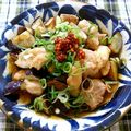 女子山部's cooksnap of when they made 揚げ鶏と茄子の★ピリ辛★つゆ浸し。.