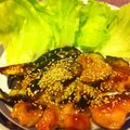 クマたぬき's cooksnap of when they made 鶏の味噌焼きサニーレタス包み♪.