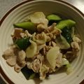 ムラサキシキブ's cooksnap of when they made キュウリと豚肉★おつまみ新生姜炒め.