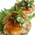 yu～kari's cooksnap of when they made ☆秋鮭の照り焼きつくね (゜))<<.