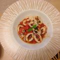 chopima's cooksnap of when they made イカのバジルトマト炒め.