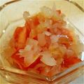 ＊＊＊サメ子＊＊＊'s cooksnap of when they made らっきょう酢アレンジ♪冷やしトマト.