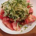 お腹がぐう's cooksnap of when they made トマトとおろしキュウリの酢醤油あえ＊*.
