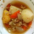 INJU's cooksnap of when they made フライパンで！ノンオイル♡簡単肉じゃが☆.