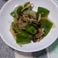 抹茶もつこ's cooksnap of when they made ピーマンと玉ねぎの★焼肉のたれ炒め★.
