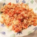 …Yuki's cooksnap of when they made 一歳半の鮭チャーハン.