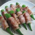 daikanon's cooksnap of when they made おくらのベーコン巻き.