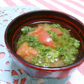 赤い電話's cooksnap of when they made 野菜ソムリエの、パセリとトマトのみそ汁。.