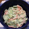 でこっちょ's cooksnap of when they made かんたんきゅうりとカニかまサラダ.