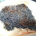かぴーな's cooksnap of when they made 朝食に♪黒ごまチーズトースト.