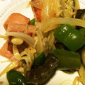 えすてる♡'s cooksnap of when they made ■スパムと夏野菜のたれマヨ焼き■.