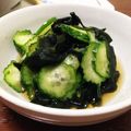 ゴロぽろり's cooksnap of when they made 胡瓜とわかめの酢の物.