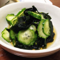 ゴロぽろり's cooksnap of when they made 胡瓜とわかめの酢の物.