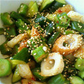 わたしのともだち's cooksnap of when they made きゅうりとオクラの簡単和え物.