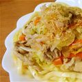 キウイフルーツ＊'s cooksnap of when they made 和風あじ★豚ニラ焼うどん.