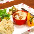 hama☆maki's cooksnap of when they made ジュワ～♡パプリカ肉詰め.