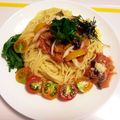 友14's cooksnap of when they made トマト缶で☆2種類の冷製パスタ.
