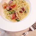まーこ2017's cooksnap of when they made 簡単ジェノベーゼ冷製パスタ　タコ・野菜.