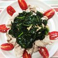 りょーみー's cooksnap of when they made モロヘイヤが主役☆夏の豚しゃぶ！.