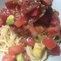 あけぐり's cooksnap of when they made アボカドとトマトの冷製美肌パスタ♪.