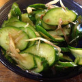 とばまつり's cooksnap of when they made やみつききゅうり☆梅とみょうがで漬物.