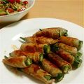 セリセリーナ's cooksnap of when they made オクラとシソの豚バラ巻き.