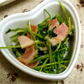 さっこ511's cooksnap of when they made 豆苗＆ちくわ＆ベーコンの白だし炒め.