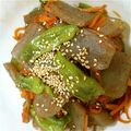 マスカル12's cooksnap of when they made こんにゃくとごぼうとししとうの甘辛炒め.