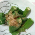 あんずちゃんもも's cooksnap of when they made オクラの和え物.