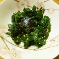 ｇｅｃｋｏ's cooksnap of when they made モロヘイヤのごま油和えお浸し.