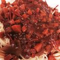 xみつめx's cooksnap of when they made パスタに♪我が家の絶品トマトソース★.