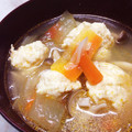 かねつぐ。's cooksnap of when they made ふわふわ鶏団子と西瓜の皮のスープ ♥.