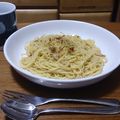 morimo1116's cooksnap of when they made だしペペロンチーノ.