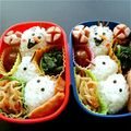 はな♡ごん's cooksnap of when they made アナと雪の女王「オラフ」簡単キャラ弁当.