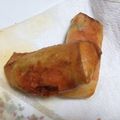 ともこちゃんその２'s cooksnap of when they made お餅消費レシピ！☆お餅ピザ春巻き☆.
