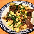 kyokomori's cooksnap of when they made こんにゃくのニラみそ炒め.
