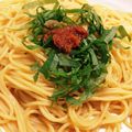 みっちみるき's cooksnap of when they made 大葉と梅の柚子こしょうパスタ.